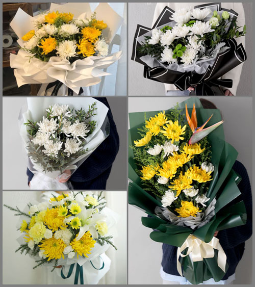 山东青岛莱西市河头店镇寄马沟村白事花束代送